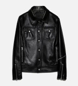 Men's Trucker Biker Black Jacket Men's Trucker Biker Black Jacket