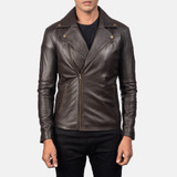 Men's Noah Brown Leather Biker Jacket Men's Noah Brown Leather Biker Jacket