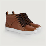 High Top Tan Leather Sneakers High Top Tan Leather Sneakers