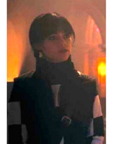 Jenna Ortega Wednesday Addams Black Vest