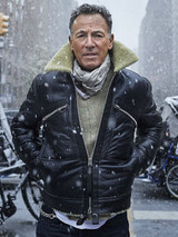 Bruce Springsteen Leather Fur Jacket