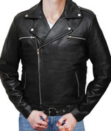 The Walking Dead Negan Black Leather Jacket