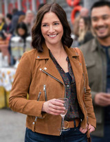Chyler Leigh The Way Home 2023 Stylish Brown Jacket Chyler Leigh The Way Home 2023 Stylish Brown Jacket