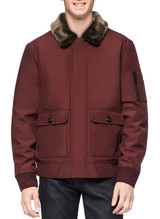 Maroon Aviator Polyester Jacket