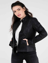 Womens Real Leather Elegant Leather Jacket.com