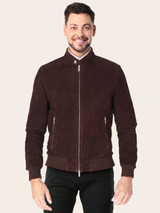 Mens Brown Cotton Jacket