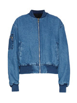 Kristen Bell Nobody Wants This Denim Bomber Blue Jacket