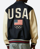 Paris Olympic 2024 Team USA Varsity Jacket Back image