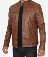 Chocolate Brown Cafe Racer jACKET Chocolate Brown Cafe Racer jACKET