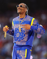 Snoop Dogg Super Bowl Halftime Blue Bandana Sweat Tracksuit