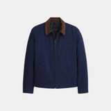 Reacher Season 3 Blue Jacket aka Jack Reacher Blue Cotton Cruiser Work Jacket Reacher Season 3 Blue Jacket aka Jack Reacher Blue Cotton Cruiser Work Jacket