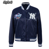 NY Yankees Mashup Classic Rib Satin Jacket