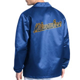 Milwaukee Brewers Point Man Coaches Jacket Milwaukee Brewers Point Man Coaches Jacket