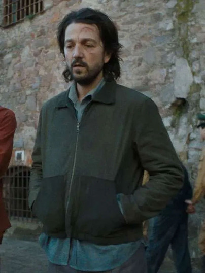 Diego Luna Kiss of the Spider Woman Valentín Arregui Grey Jacket