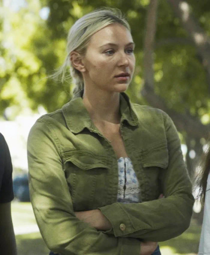 Abby Halloween Aftermath Summer Martin Green Cotton Jacket Abby Halloween Aftermath Summer Martin Green Cotton Jacket