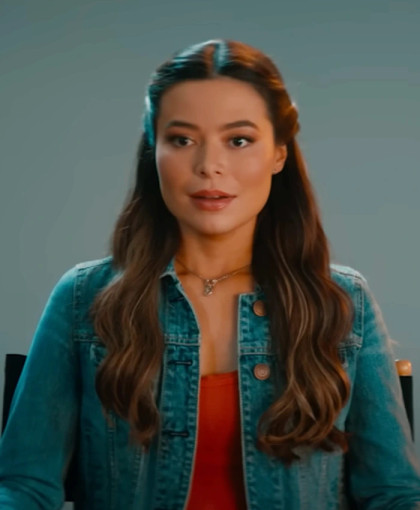 Miranda Cosgrove Movie The Wrong Paris Blue Denim Jacket Miranda Cosgrove Movie The Wrong Paris Blue Denim Jacket