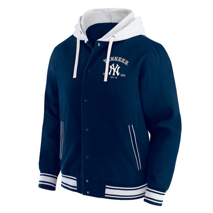 New York Yankees Navy Hooded Jacket
