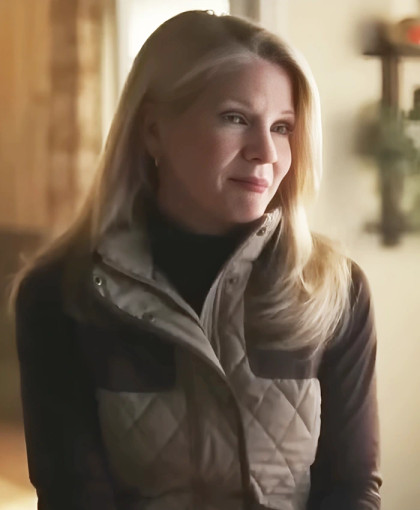 Sheriff Country Caroline Rhea Quilted Grey Vest