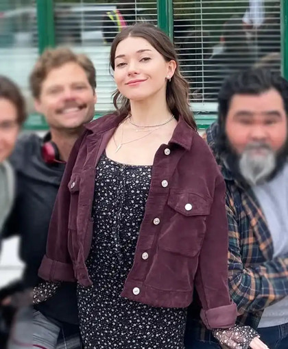 Clown in a Cornfield Quinn Burgundy Corduroy Jacket