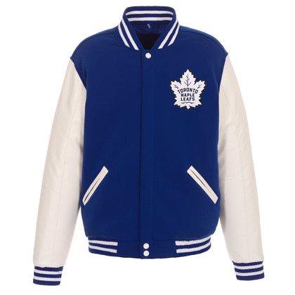 Toronto Maple Leafs Zipper Front Closure Varsity Jacket