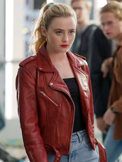 Kathryn Newton Leather Jacket