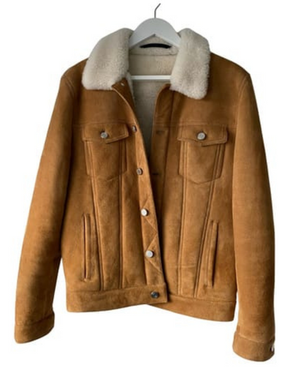 Mens Fur Colour Shearling Jacket