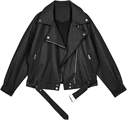 Women's Faux Leather Black Biker Jacket Women's Faux Leather Black Biker Jacket