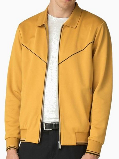 Alex Rider Otto Farrant Yellow Bomber Jacket