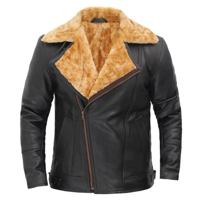 Shearling Bomber Fur Genuine Leather Jacket Shearling Bomber Fur Genuine Leather Jacket