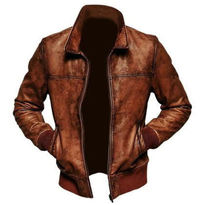 Distressed Brown Vintage Cafe Racer Leather Jacket Distressed Brown Vintage Cafe Racer Leather Jacket