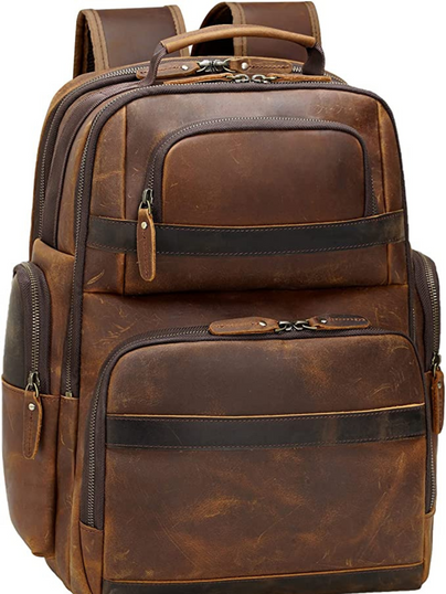 Men's Vintage 15.6 Laptop Leather BackPack