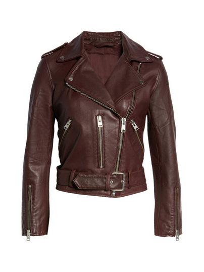 Virgin River Season 4 Brie Brown Biker Leather Jacket Virgin River Season 4 Brie Brown Biker Leather Jacket