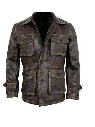 Men’s Stylish Cafe Racer Distressed Brown Biker Leather Jacket Men’s Stylish Cafe Racer Distressed Brown Biker Leather Jacket