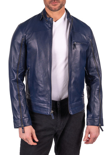 Men's Slim Fit Genuine Biker Leather Jacket Men's Slim Fit Genuine Biker Leather Jacket