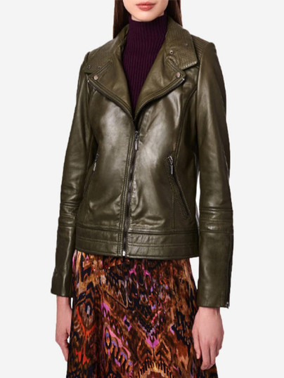 Women’s Moto Real Leather Jacket