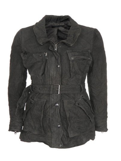 Women Byrne Black Suede Coat Women Byrne Black Suede Coat
