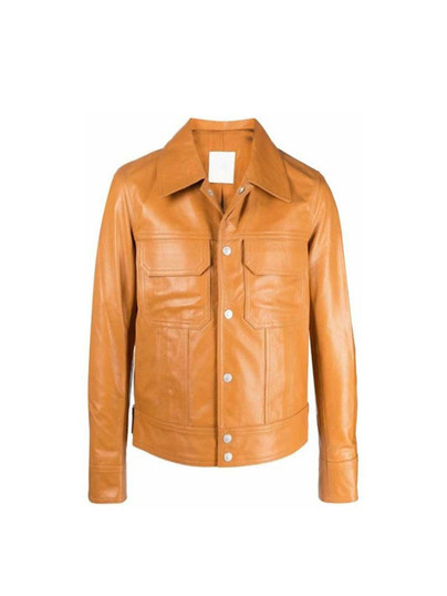 Gabriel Emily in Paris S03 Brown Biker Leather Jacket