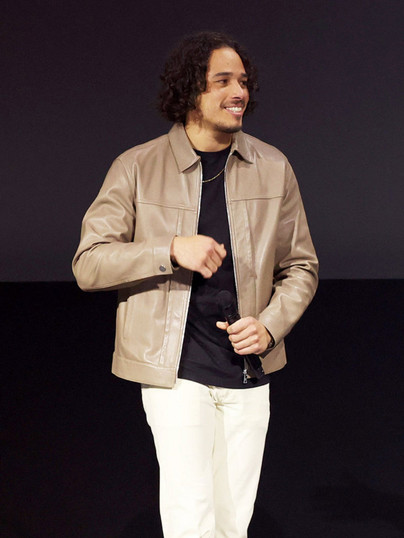 TV Series 2023 Iron heart Anthony Ramos Beige Leather Jacket TV Series 2023 Iron heart Anthony Ramos Beige Leather Jacket