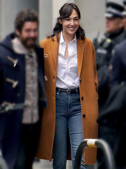 Heart of Stone 2023 Gal Gadot Brown Woolen Coat Heart of Stone 2023 Gal Gadot Brown Woolen Coat