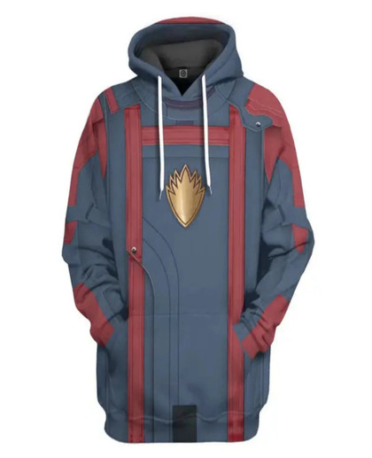 Guardians of The Galaxy Chris Pratt Blue Hoodie Jacket Guardians of The Galaxy Chris Pratt Blue Hoodie Jacket