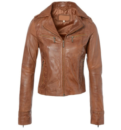 Women’s Slim Fit Biker Leather Jacket Women’s Slim Fit Biker Leather Jacket