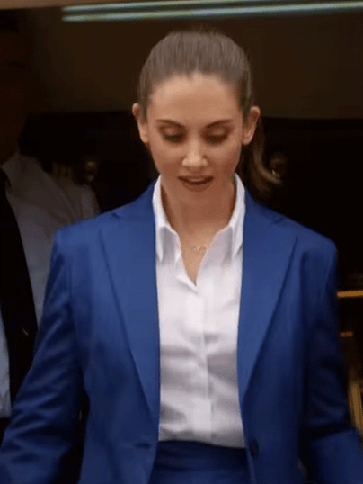 Freelance (2023) Alison Brie Blue Blazer Freelance (2023) Alison Brie Blue Blazer