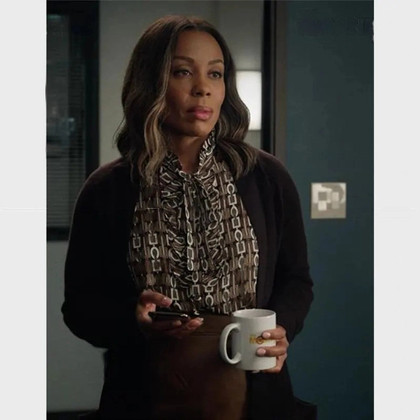 Karen Pittman The Morning Show S03 Mia Jordan Black Coat Karen Pittman The Morning Show S03 Mia Jordan Black Coat