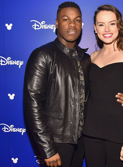 John Boyega Black Leather jacket