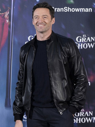 Hugh Jackman Black Leather Jacket Hugh Jackman Black Leather Jacket