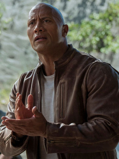 Dwayne Johnson Rampage Brown Leather Jacket Dwayne Johnson Rampage Brown Leather Jacket