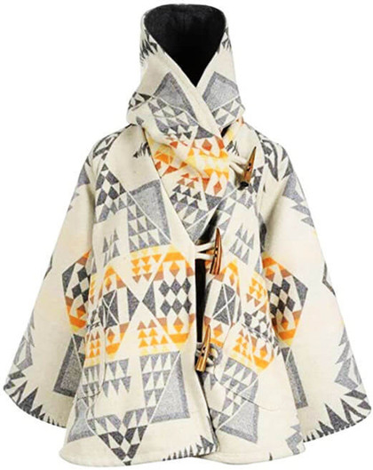Yellowstone Kelly Reilly White Poncho Coat Yellowstone Kelly Reilly White Poncho Coat