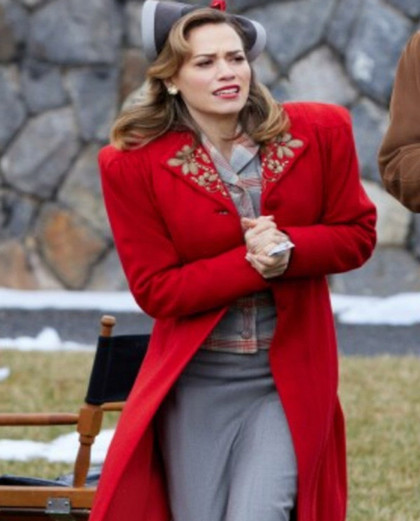Bethany Joy Lenz A Biltmore Christmas Red Coat Bethany Joy Lenz A Biltmore Christmas Red Coat