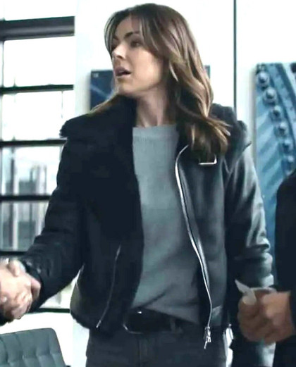 Reacher Serinda Swan Black Jacket Reacher Serinda Swan Black Jacket