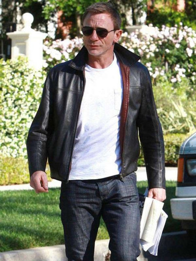 Layer Cake Daniel Craig Black Leather Jacket Layer Cake Daniel Craig Black Leather Jacket
